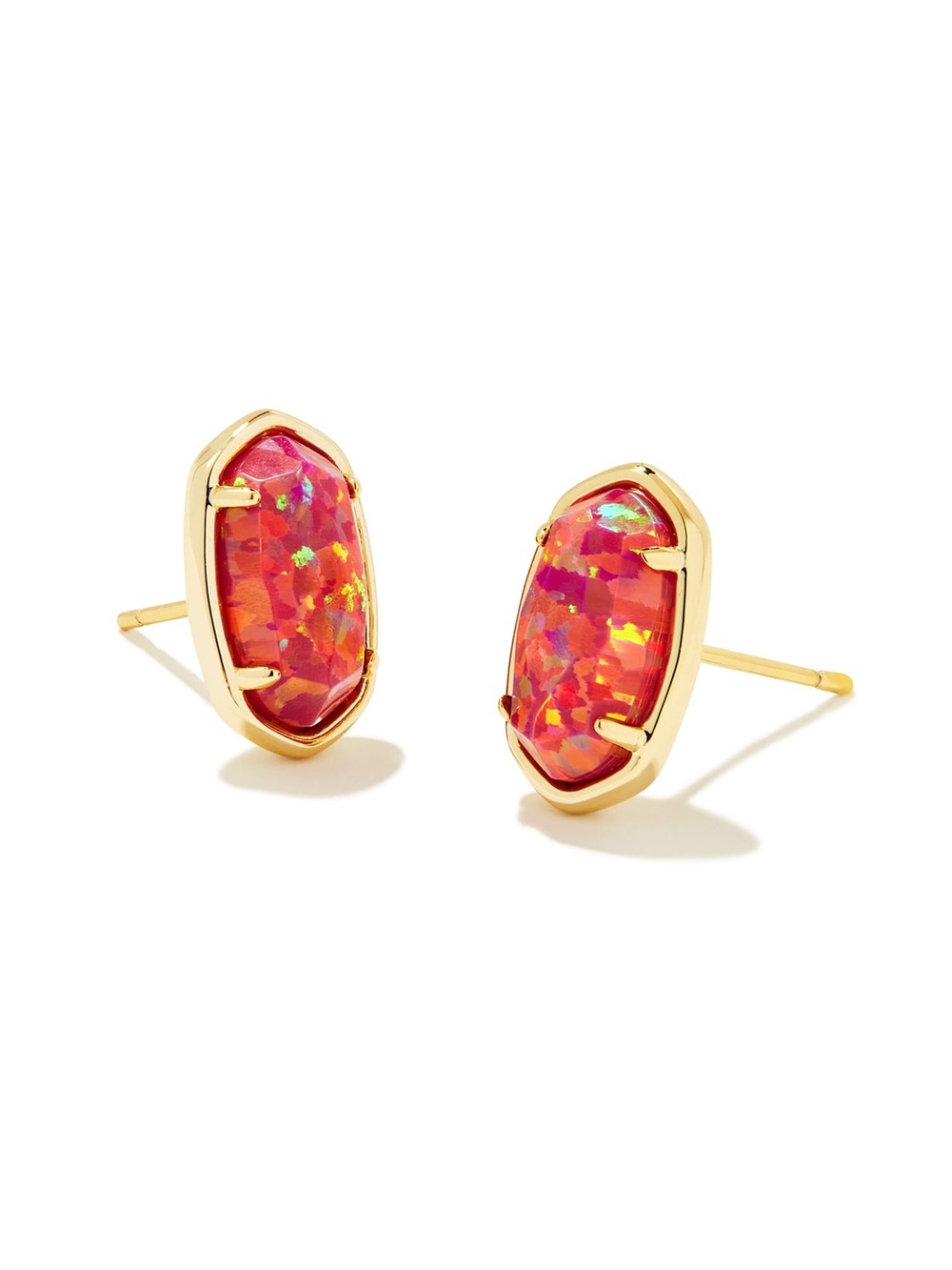 Kendra Scott Grayson stud earrings in berry opal